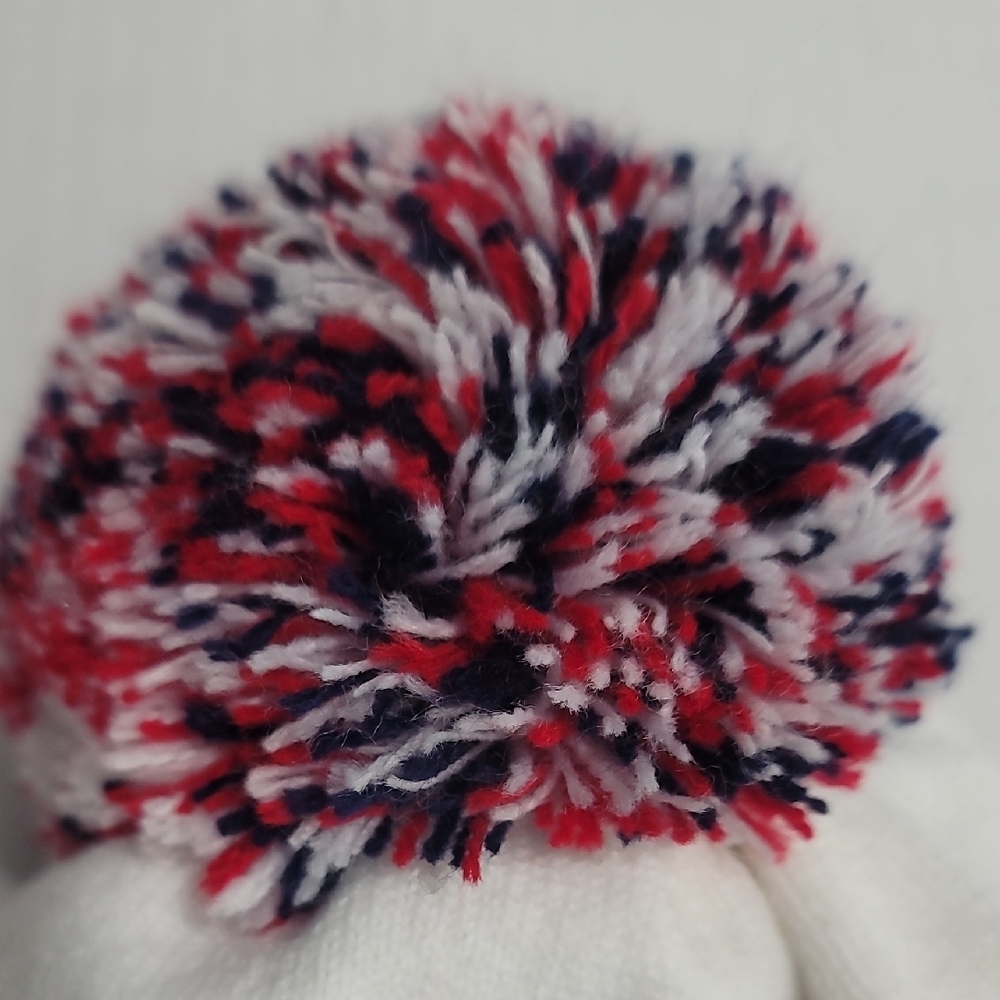 Biden Harris Pom-Pom Beanie - Navy, Red, White - image 2
